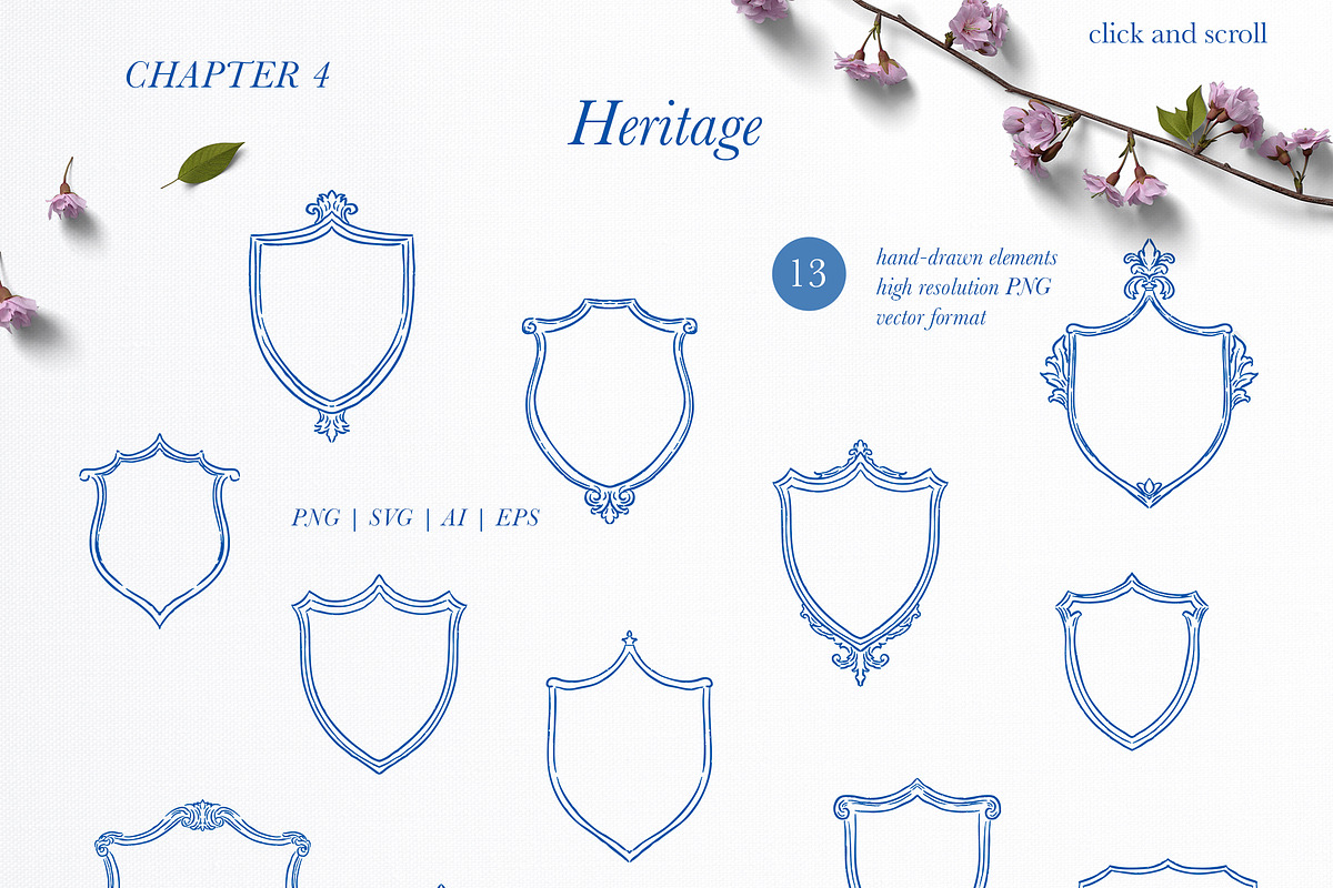 Crests Atelier Collection, a Decorative Illustration by Backyard Rose (Photo 11 of 14)