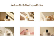 Perfume Bottle Mockup on Podium, a Presentation Template by VetalStock (Thumbnail 1 of 3)