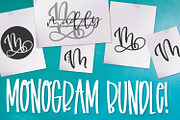 Monogram Bundle - 5 Styles in 1!, a Font by CraftyLittleNodes (Thumbnail 1 of 9)