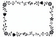 Hand Drawn Floral Border Set, an Illustration by BIPLOB EXPERT (Thumbnail 7 of 10)