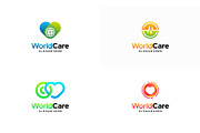 Global Care logo designs vector, a Branding & Logo Template by Lucky Creative (Thumbnail 1 of 5)