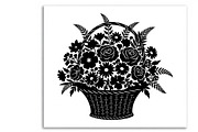Charming flower basket wall art, an Illustration by Amazin_art (Thumbnail 26 of 32)