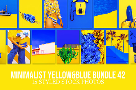 Minimalist yellow&blue bundle 42, a Person Photo by Jenya Porechenskaya