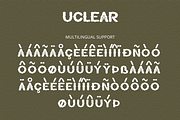 Uclear - Display Font, a Sans Serif Font by overlaytemplates (Thumbnail 5 of 5)