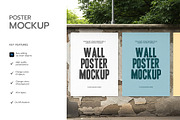 Wall Poster PSD Mockup, an Advertising Mockup by graphypix (Thumbnail 2 of 4)