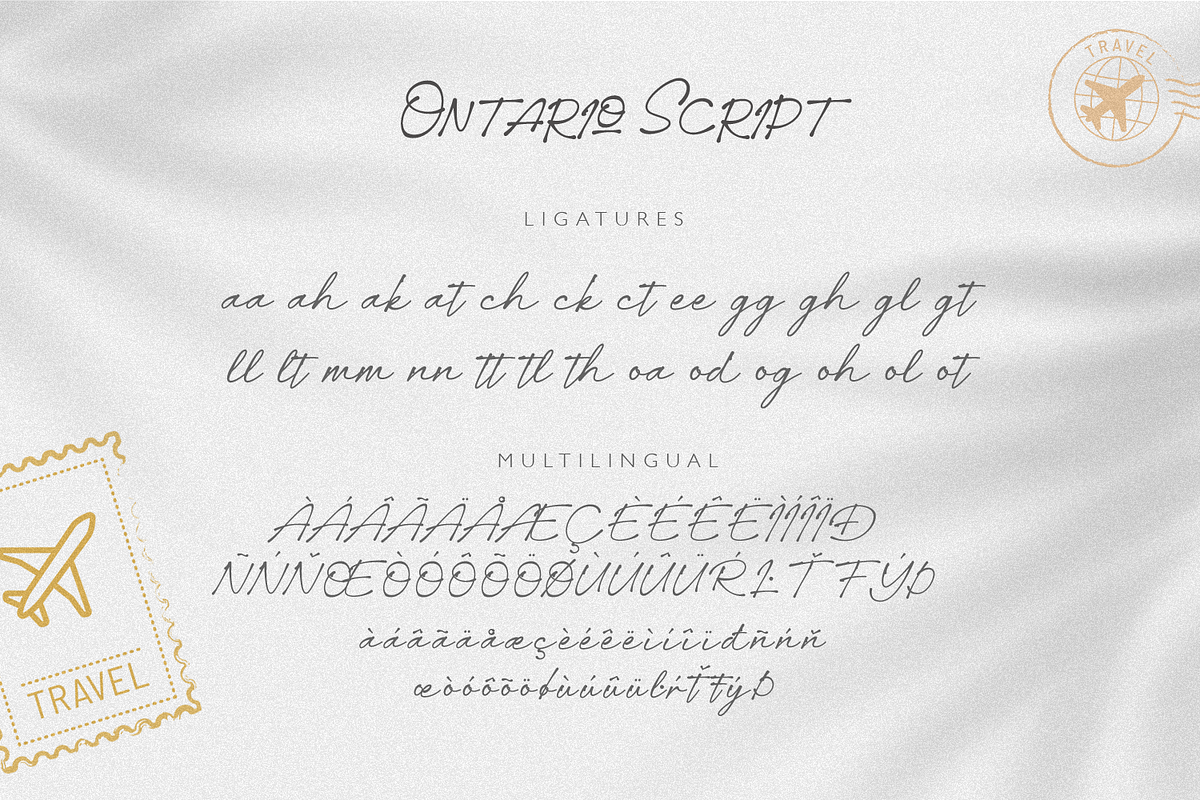 Ontario Script, a Script Font by FactoryType Studio (Photo 7 of 12)