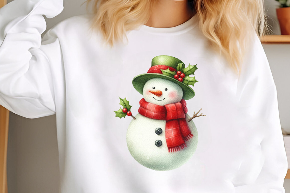 Christmas Snowman Clipart Bundle, an Illustration by SinaCreation (Photo 5 of 7)