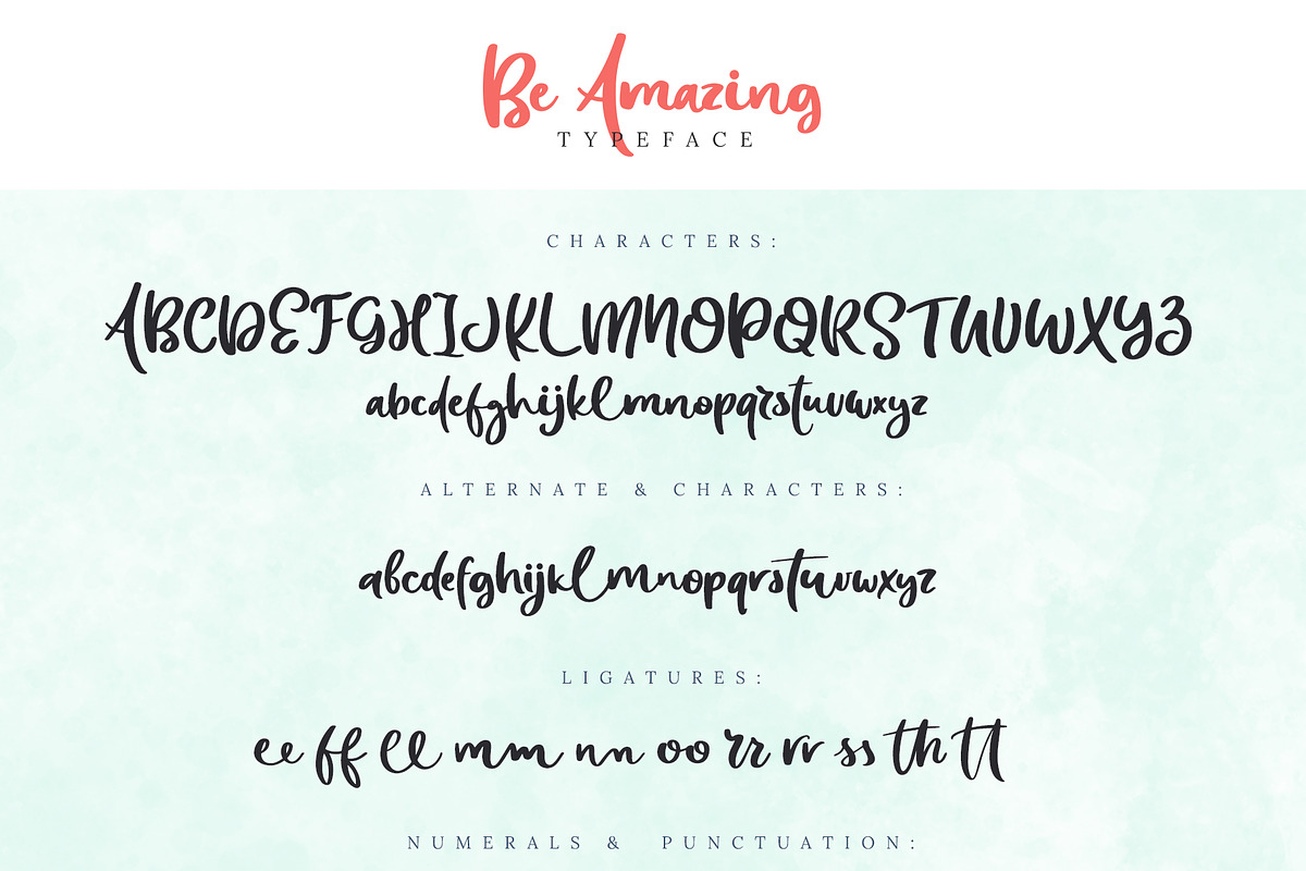 Be Amazing Font with Posters & Decor preview 7