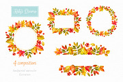 Autumn leaves. Watercolor collection, a Decorative Illustration by Ekaterina Mikheeva (Thumbnail 4 of 8)