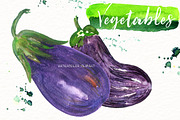 Vegetables. Watercolor clipart., an Illustration by LABFcreations (Thumbnail 2 of 11)