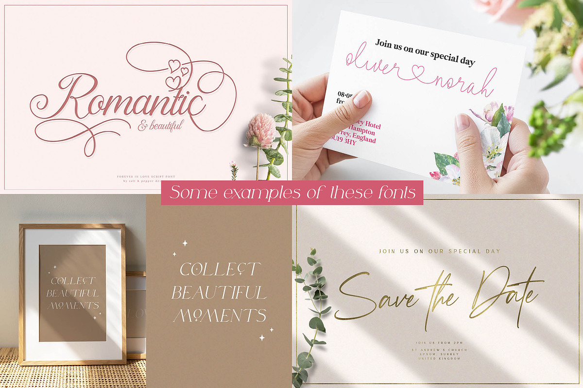 The Wedding Fonts Bundle, a Script Font by Salt & Pepper Designs (Photo 8 of 10)