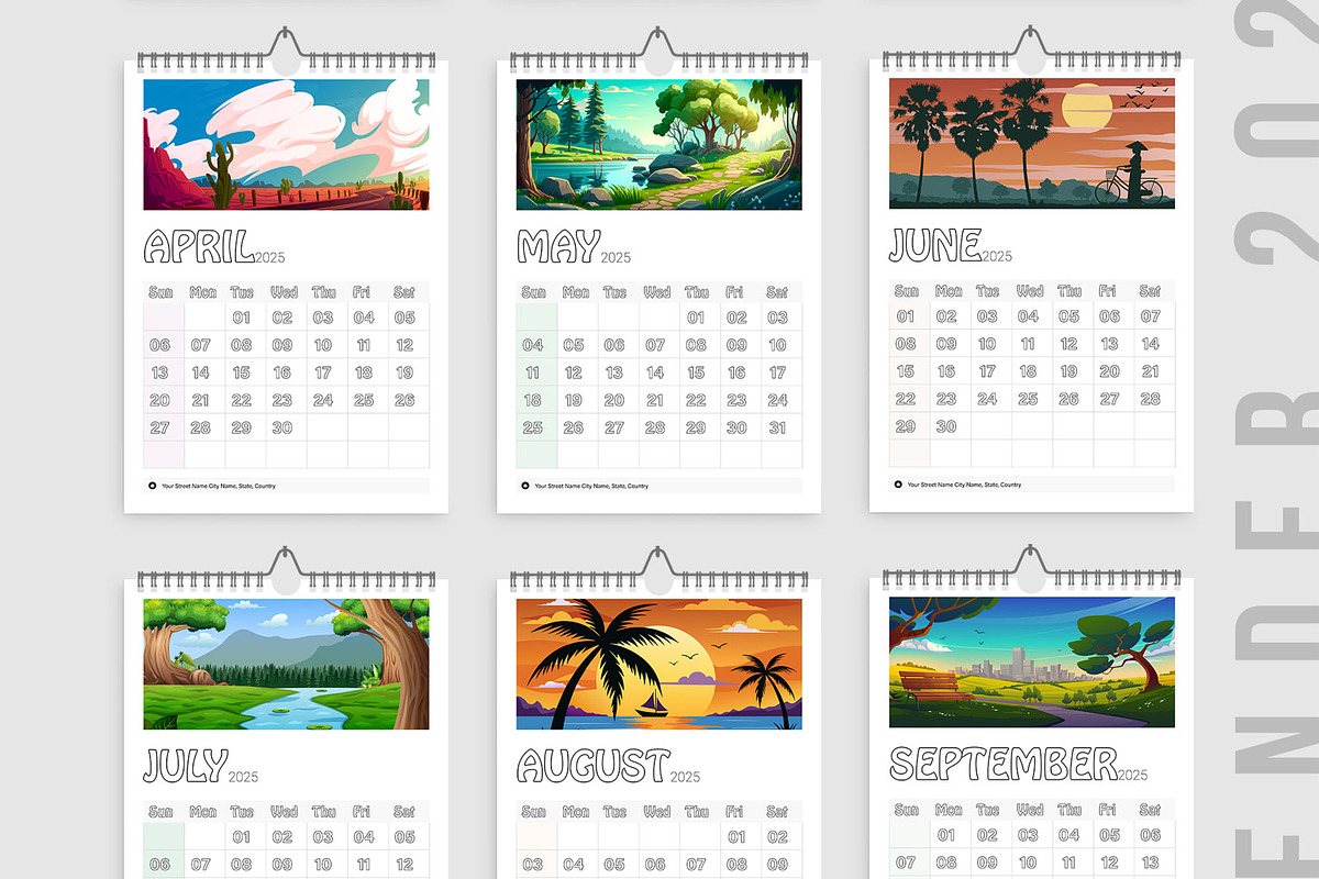 New Calendar Design 2025, a Stationery Template by ContestDesign (Photo 3 of 4)