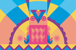 Colorful party bird