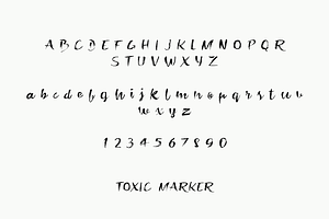 Toxic Marker Font