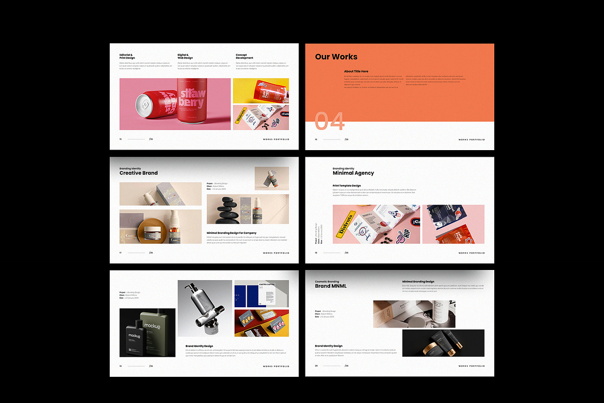 Portfolio Template InDesig & Canva, a Presentation Template by TemplateFolio-Shop (Photo 7 of 14)