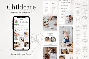 200 Childcare Social Media Bundle