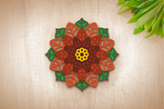 3D Poinsettia Flower Mandala, an Object Graphic by Arshad Ali (Thumbnail 4 of 8)