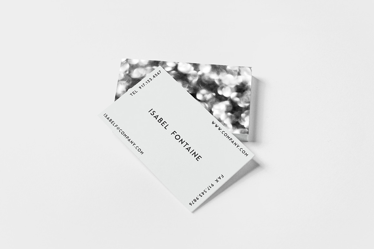 Bokeh Noir Business Card, a Business Card Template by Viaduc (Photo 1 of 3)