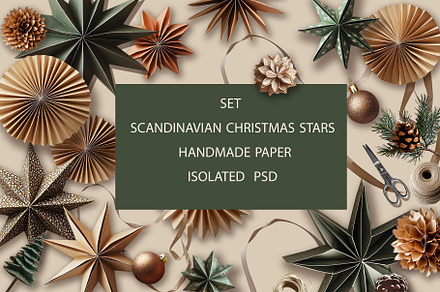 Scandinavian Christmas Stars, a Background Photo by OlgaPilnik