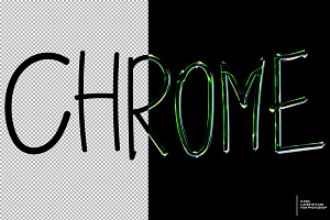 Chrome Text Effect 05 Free Bonus