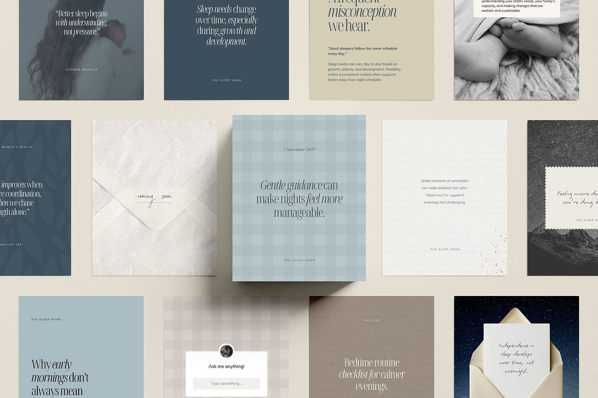Instagram Templates for Sleep Coach, a Social Media Template by Ederra Design (Photo 3 of 8)
