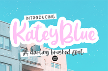 KATEY BLUE a Darling Brushed Font