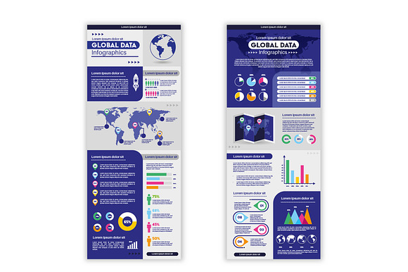 Global Data Infographic Template preview 2
