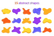 TEXTURAL abstract shapes + leaves, an Object Graphic by museberry (Thumbnail 2 of 12)