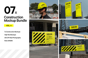 7x Construction Mockup Bundle Vol.4