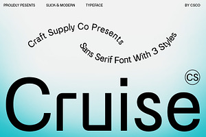 CS Cruise Modern Font