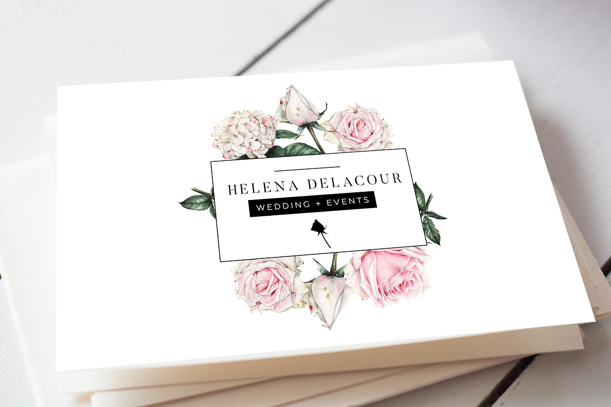 Roses Business Card, a Business Card Template by iloladesign (Photo 1 of 2)