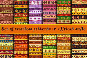 African seamless patterns
