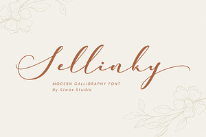 Sellinky - modern calligraphy script, a Script Font by Siwox Studios
