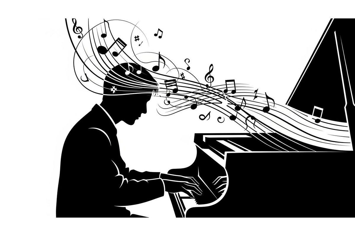 Piano Player Silhouette Vector Bundl, an Illustration by jahid234 (Photo 20 of 20)