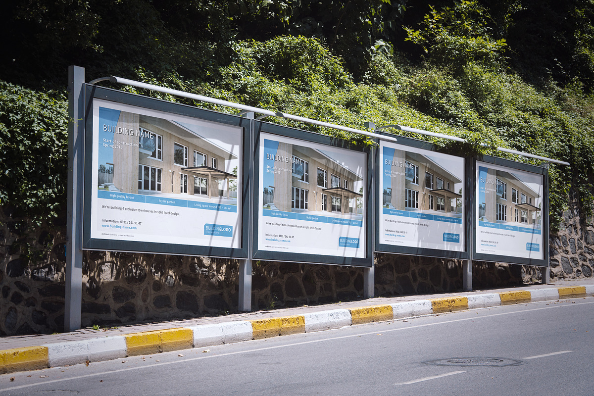 Building construction sign/billboard, a Stationery Template by AndreasGalster (Photo 1 of 3)