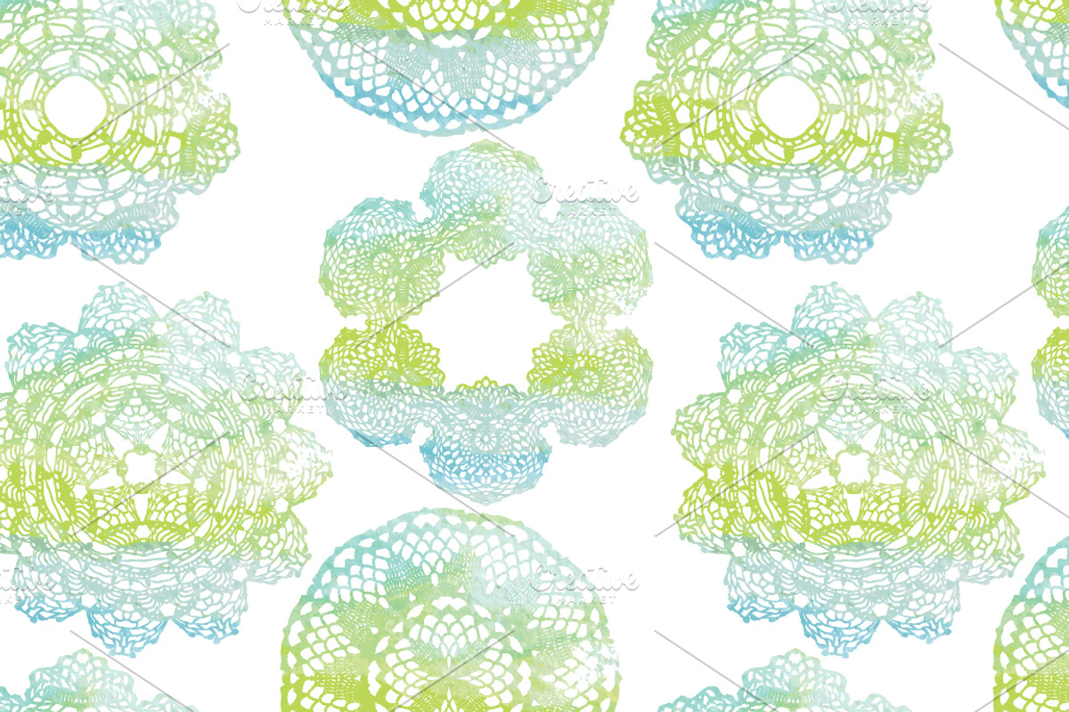 Watercolor doilies collection, an Object Graphic by tamara.comotomka (Photo 4 of 6)