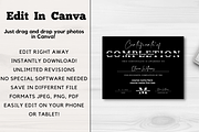 Editable Certificate Of Completion, a Card Template by YasdeyDesigns (Thumbnail 5 of 7)