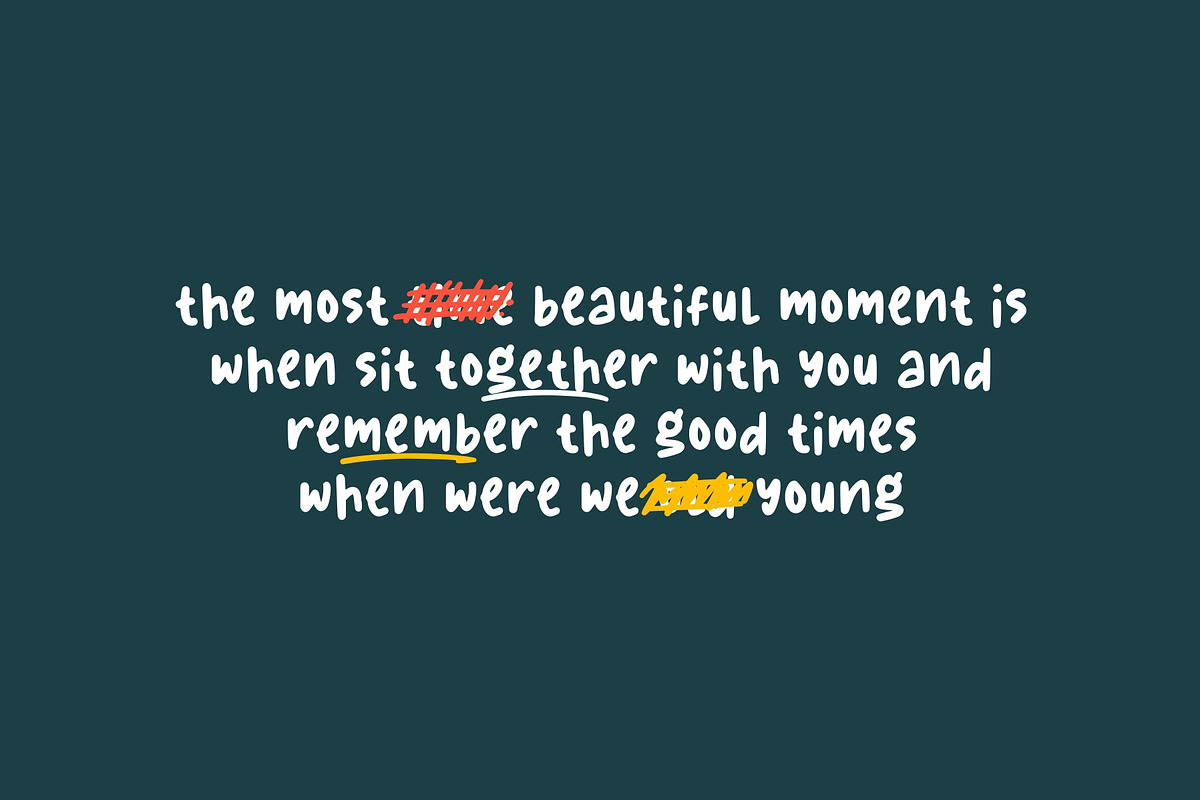 Pencilla - Natural Handdrawn, a Font by Good Java Studio (Photo 3 of 11)
