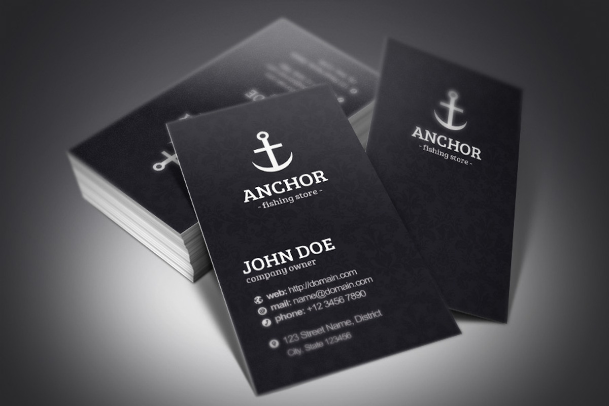Anchor Business Cards, a Business Card Template by Rafael Oliveira (Photo 1 of 4)