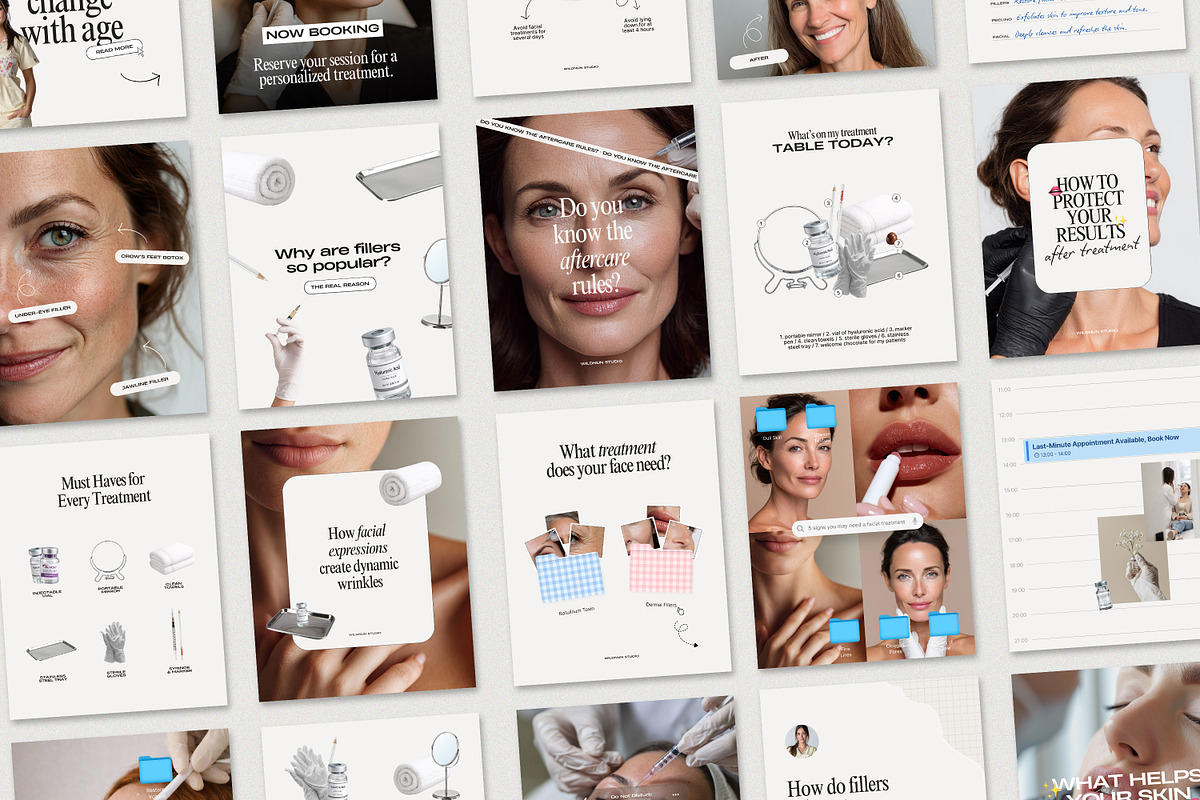 2026 Botox and Filler Instagram, a Social Media Template by Wildnun Studio (Photo 1 of 13)