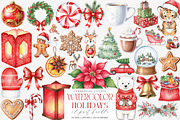 Happy Holidays Christmas Clipart PNG, an Illustration by SinaCreation (Thumbnail 1 of 7)