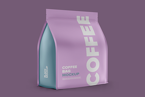 Coffee Bag Mockup. Paper