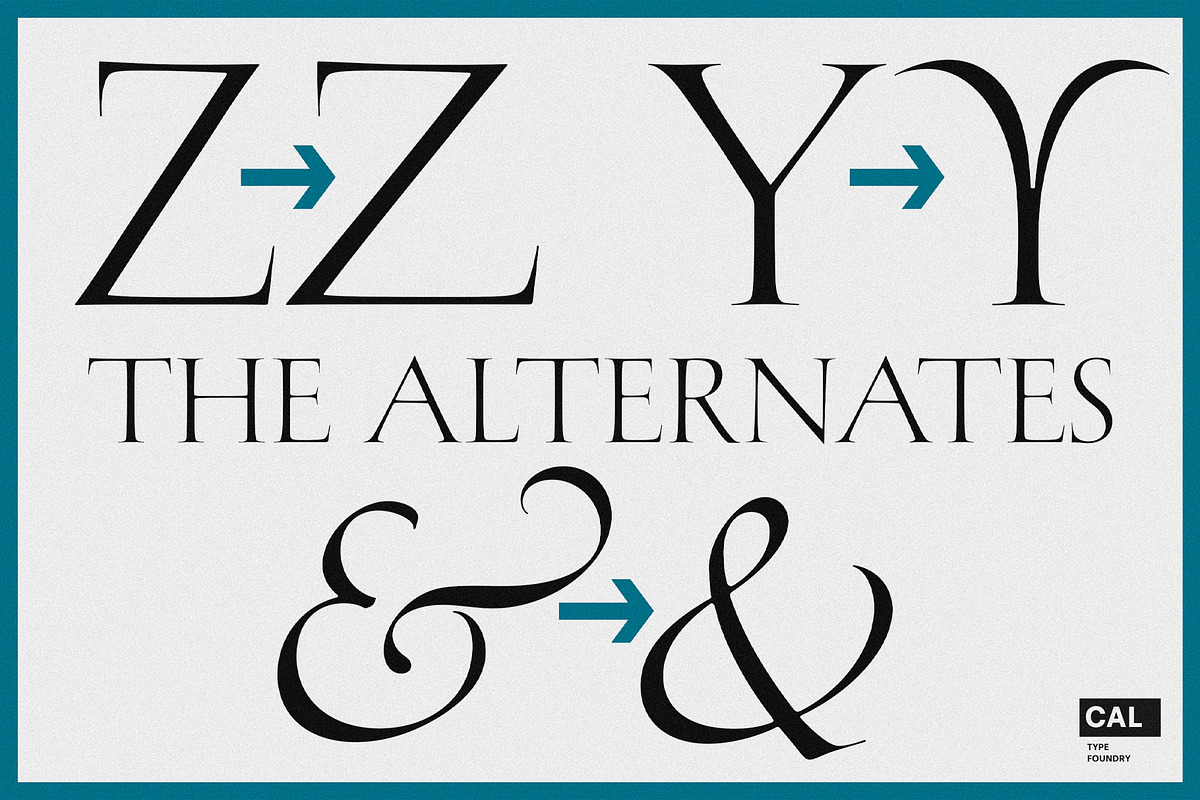 Hermanz Titling, a Serif Font by California Type Foundry (Photo 7 of 10)