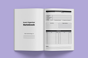 Event Organizer Notebook Editable