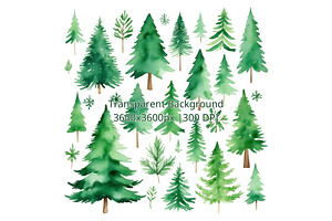 42PNG CHRISTMAS & PINE TREE CLIPART