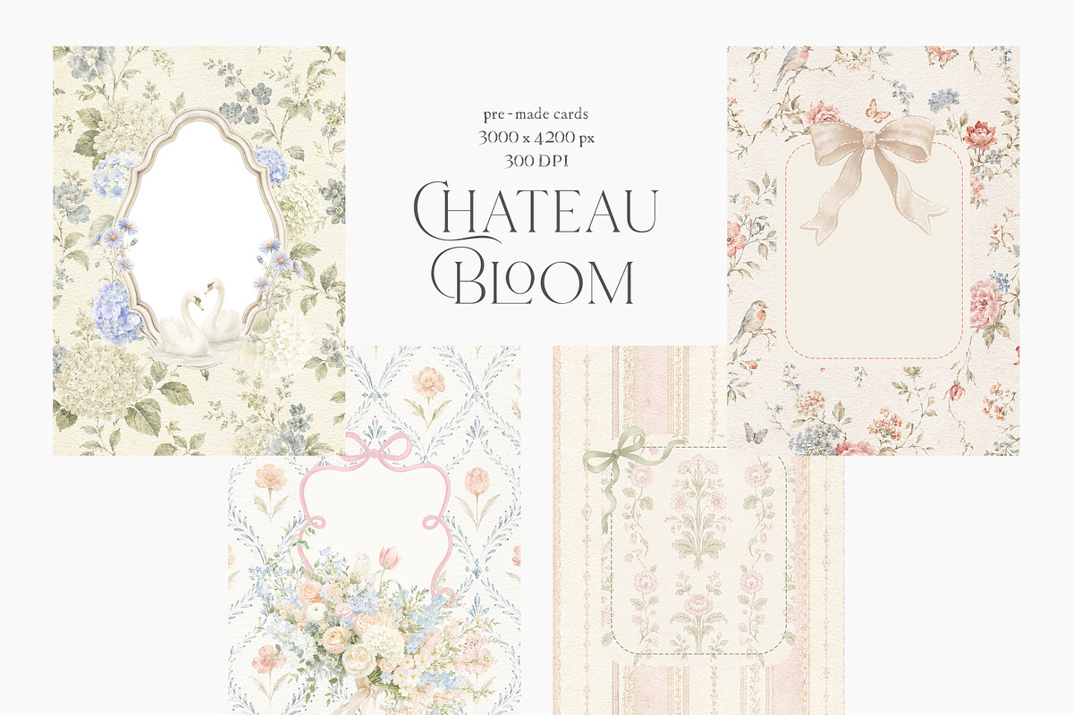 Chateau Bloom-English Garden Clipart, an Object Illustration by studioequinox (Photo 10 of 15)