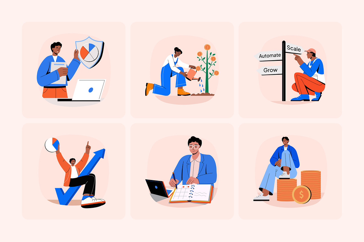 Animated Skill Growth Illustration, a Finance Illustration by Creative Stall (Photo 4 of 5)