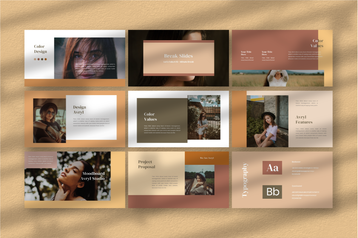 Avryl Keynote Template, a Presentation Template by Inkofert (Photo 6 of 11)