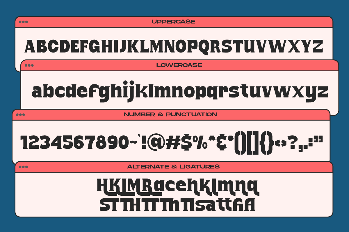Makmest Retro Vibes Display Variable, a Sans Serif Font by Typetemp Studio (Photo 12 of 12)