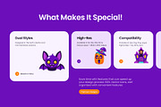 110 Halloween Flat Bundle Icons, an Emoji Icon by Prosymbols (Thumbnail 2 of 11)